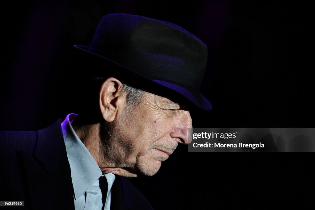 Leonard Cohen Performs In Milan