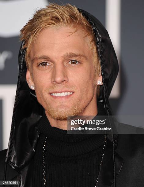 Aaron Carter arrives at the 52nd Annual GRAMMY Awards held at Staples Center on January 31, 2010 in Los Angeles, California. At Staples Center on...