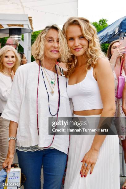 Ann Dexter-Jones and Sailor Brinkley Cook attend AVENUE on the Beach Celebrates Sailor Brinkley Cook And Our May/June Issue at Calissa on May 22,...