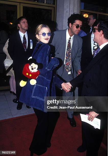 Drew Barrymore & Photographer Matthew Rolston circa 1996