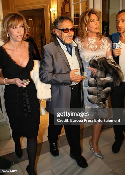Carla Duval, Luis Llongueras and Norma Duval attend attends 'Intercoiffure 2010 Gala Awards' on February 9, 2010 in Madrid, Spain.
