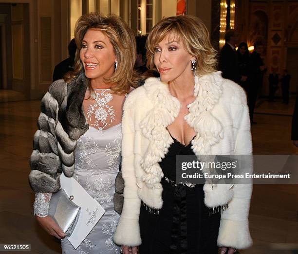 Norma Duval and Carla Duval attend 'Intercoiffure 2010 Gala Awards' on February 9, 2010 in Madrid, Spain.