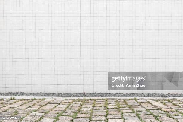 tile wall with white color - tiled wall stock pictures, royalty-free photos & images