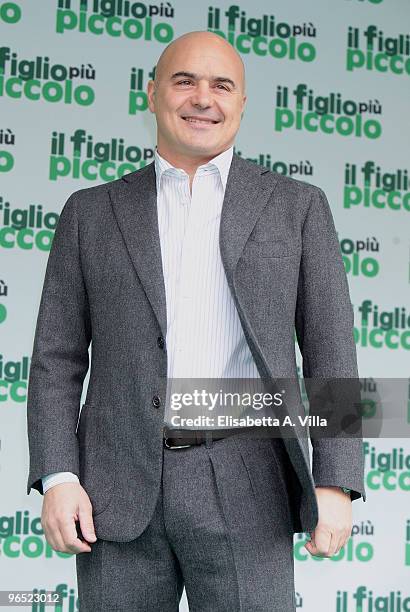 Italian actor Luca Zingaretti attends "Il Figlio Piu Piccolo" photocall at Embassy Cinema on February 9, 2010 in Rome, Italy.
