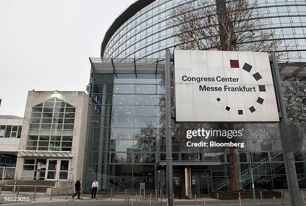 The Congress Center Messe Frankfurt, stands in Frankfurt, Germany, where Opel today held a news conference on Tuesday, Feb. 9, 2010. General Motors...