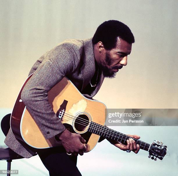 Richie Havens performs live on a TV Special in Copenhagen, Denmark in June 1969