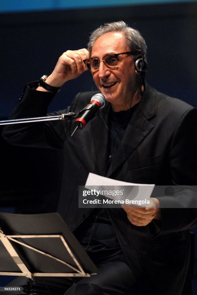 Franco Battiato Performs In Milan