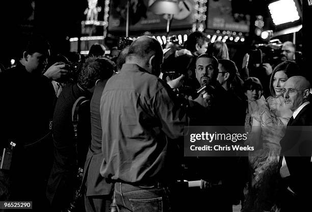 Actress Jessica Biel and WB Group President Jeff Robinov attends the "Valentine's Day" Los Angeles Premiere at Grauman's Chinese Theatre on February...