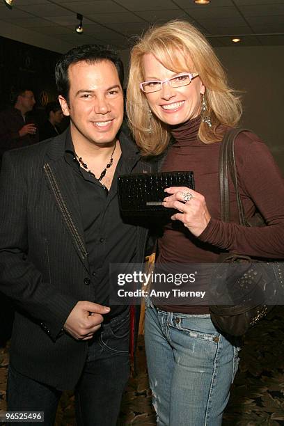 Charlie Lapson and Kim Morgan Greene with Charlie Lapson wallet