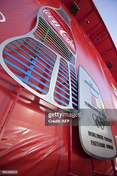 Coca-Cola unveils its activation at LiveCity Yaletown on Feb. The 9th, 2010 located in David Lam Park, downtown Vancouver, prior to the start of the...