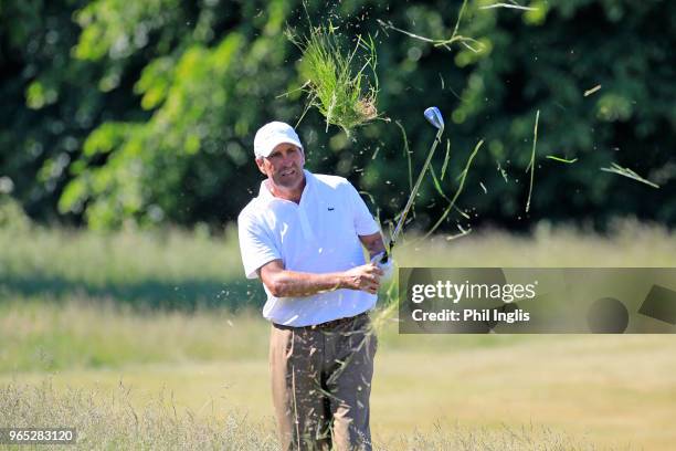 Jose Maria Olazabal of Spain in action during Day One of The Shipco Masters Promoted by Simons Golf Club at Simons Golf Club on June 1, 2018 in...