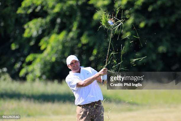 Jose Maria Olazabal of Spain in action during Day One of The Shipco Masters Promoted by Simons Golf Club at Simons Golf Club on June 1, 2018 in...