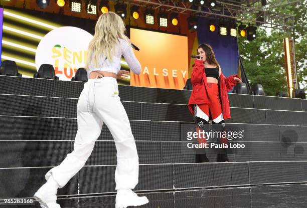Halsey performs live on "Good Morning America," as part of the GMA Summer Concert series on Friday, June 1, 2018 airing on the Walt Disney Television...