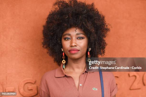 Singer Inna Modja attends the 2018 French Open - Day Six at Roland Garros on June 1, 2018 in Paris, France.