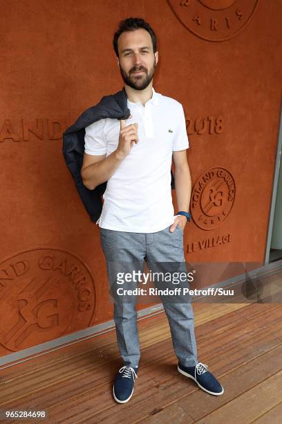Actor Antoine Gouy attends the 2018 French Open - Day Six at Roland Garros on June 1, 2018 in Paris, France.
