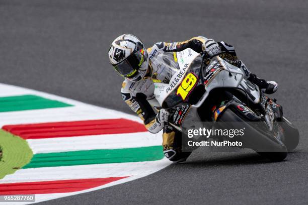Alvaro Bautista of Angel Nieto Team during the 2018 MotoGP Italian Grand Prix Free Practice at Circuito del Mugello, Scarperia, Italy on 1 June 2018.