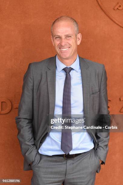 Guy Forget attends the 2018 French Open - Day Six at Roland Garros on June 1, 2018 in Paris, France.