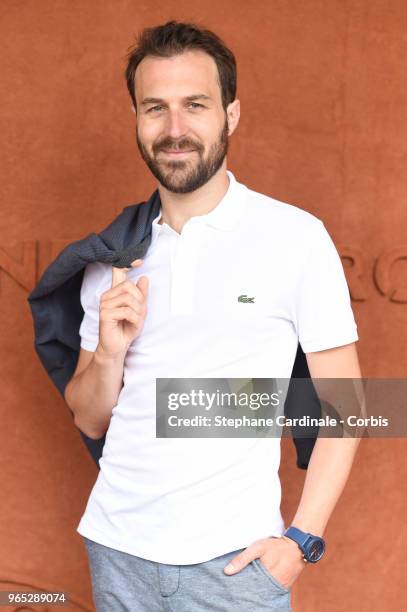 Actor Antoine Gouy attends the 2018 French Open - Day Six at Roland Garros on June 1, 2018 in Paris, France.