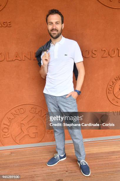 Actor Antoine Gouy attends the 2018 French Open - Day Six at Roland Garros on June 1, 2018 in Paris, France.