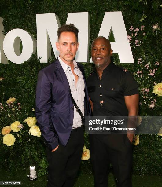 Bob Faust and Nick Cave attend the 2018 MoMA Party In The Garden at Museum of Modern Art on May 31, 2018 in New York City.