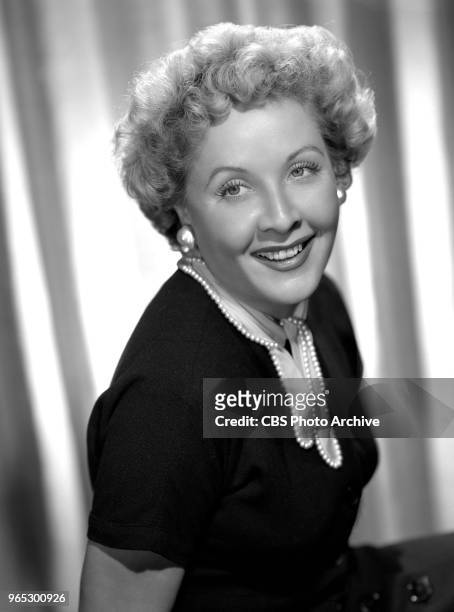 Portrait of actress Vivian Vance. She portrays Ethel Mertz in the CBS television sitcom, I Love Lucy. October 6, 1952. Los Angeles, CA.