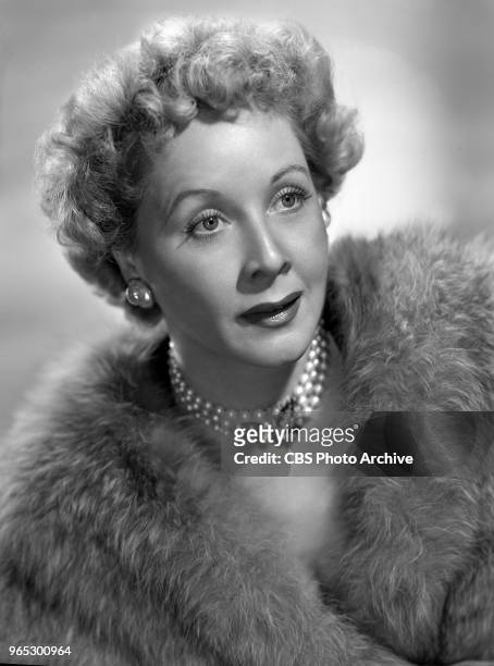 Portrait of actress Vivian Vance. She portrays Ethel Mertz in the CBS television sitcom, I Love Lucy. October 6, 1952. Los Angeles, CA.