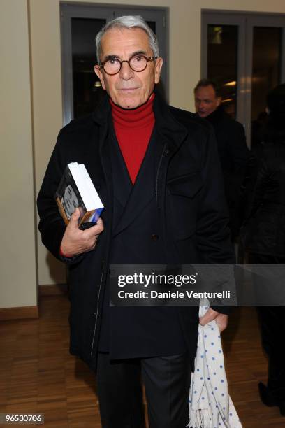 Carlo Rossella attends the premiere's coccktail party for the film 'Il Figlio Piu Piccolo' at library Renzo Renzi on February 9, 2010 in Bologna,...