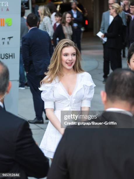 Eleanor Worthington-Cox is seen on May 31, 2018 in Los Angeles, California.