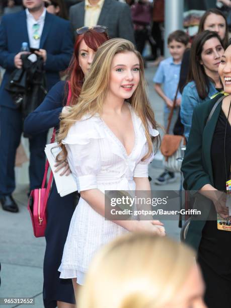 Eleanor Worthington-Cox is seen on May 31, 2018 in Los Angeles, California.