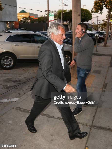 Leslie Moonves is seen on May 31, 2018 in Los Angeles, California.