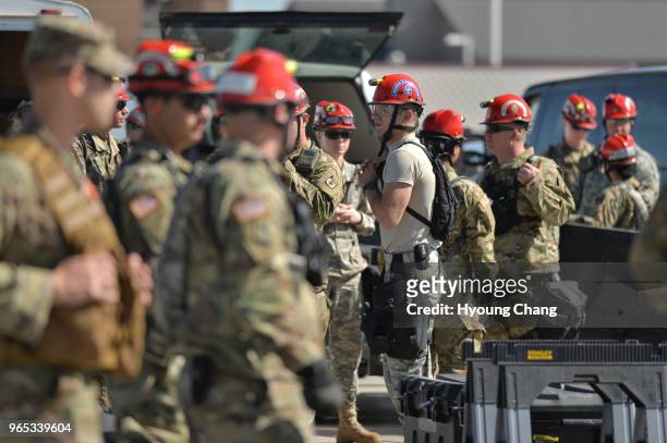 The Colorado National Guard Chemical, Biological, Radiological, and Nuclear Enhanced Response Force Package exercise a response to a chemical agent...