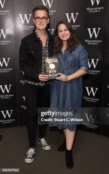 Tom and Giovanna Fletcher sign copies of their new book 'Eve Of Man' at Waterstones Piccadilly on June 1, 2018 in London, England.