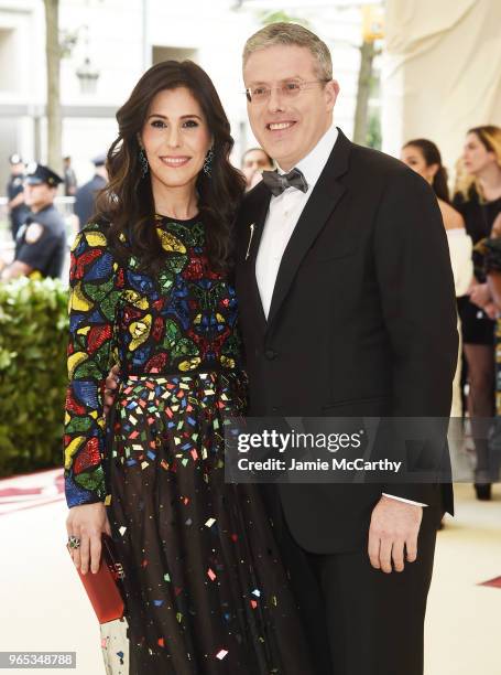 Spirit and Flesh magazine Cheryl Scharf and David Scharf attend the Heavenly Bodies: Fashion & The Catholic Imagination Costume Institute Gala at The...