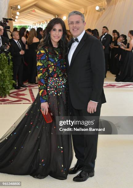 Spirit and Flesh magazine Cheryl Scharf and David Scharf attend the Heavenly Bodies: Fashion & The Catholic Imagination Costume Institute Gala at The...