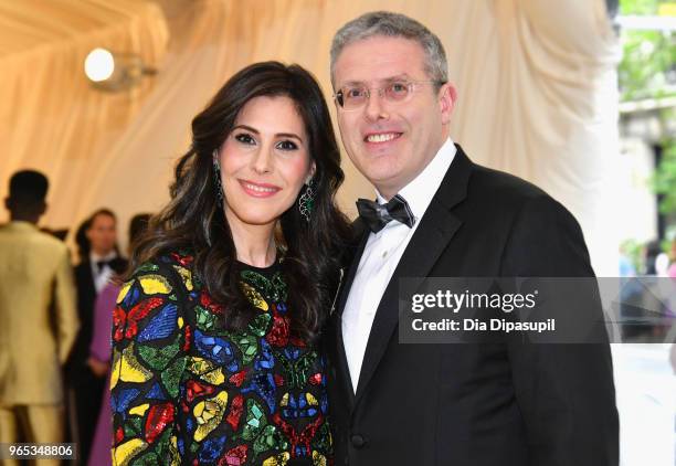 Spirit and Flesh magazine Cheryl Scharf and David Scharf attend the Heavenly Bodies: Fashion & The Catholic Imagination Costume Institute Gala at The...