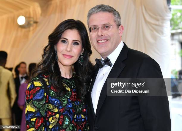 Spirit and Flesh magazine Cheryl Scharf and David Scharf attend the Heavenly Bodies: Fashion & The Catholic Imagination Costume Institute Gala at The...