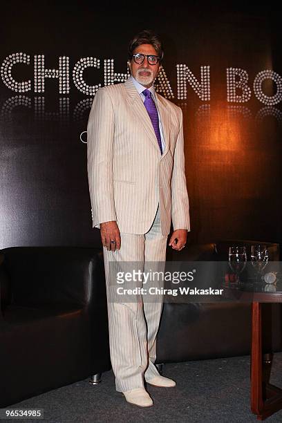 Indian actor Amitabh Bachchan attends the press conference to announce the launch of Inside India's "Bachchan Bol" phone service held at Hotel...