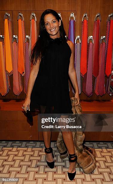 Emma Snowdon-Jones attends the opening of the first Hermes Men's Store on Madison Avenu on February 9, 2010 in New York City.