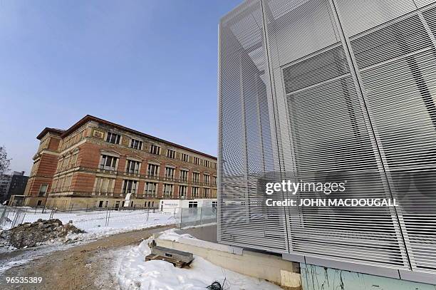 View taken February 9, 2010 showing the new "Topographie des Terrors" museum in central Berlin . The new museum rests on the site of the former...