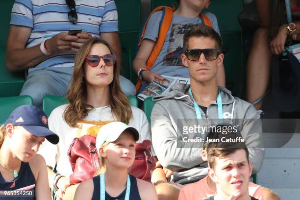 Alize Cornet of France and her coach/boyfriend Michael Kuzaj during... News  Photo - Getty Images
