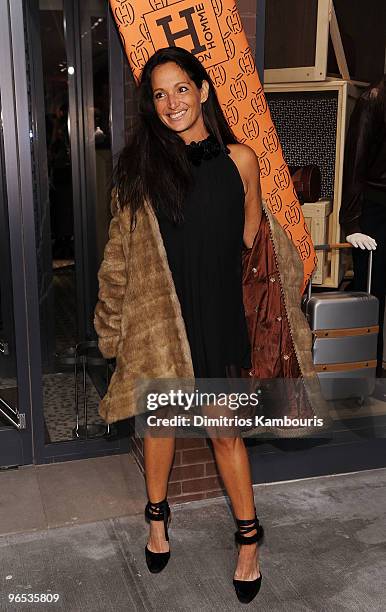 Emma Snowdon-Jones attends the opening of the first Hermes Men's Store on Madison Avenue on February 9, 2010 in New York City.