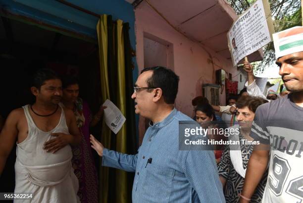 Delhi Pradesh Congress Committee president Ajay Maken inaugurates the Delhi Congress month-long Jal Satyagrah in all the 70 Assembly constituencies...