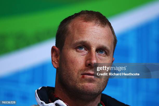 Bengt Walden attends the United States Olympic Committee Luge Singles Press Conference at the Whistler Media Centre on February 9, 2010 in Vancouver,...