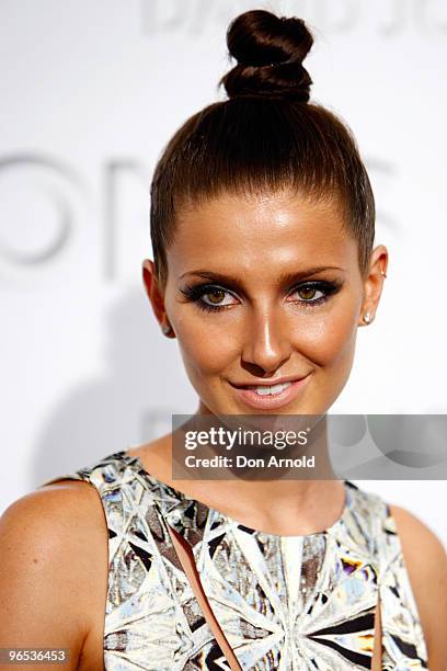 Kate Waterhouse arrives on the red carpet for the David Jones Autumn/Winter 2010 Fashion Launch at at Hordern Pavilion on February 10, 2010 in...