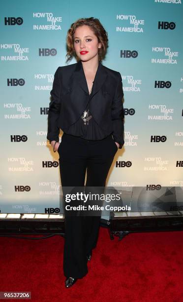 Actress Margarita Levieva attends the Cinema Society and HBO screening of "How to Make it in America" at Landmark's Sunshine Cinema on February 9,...