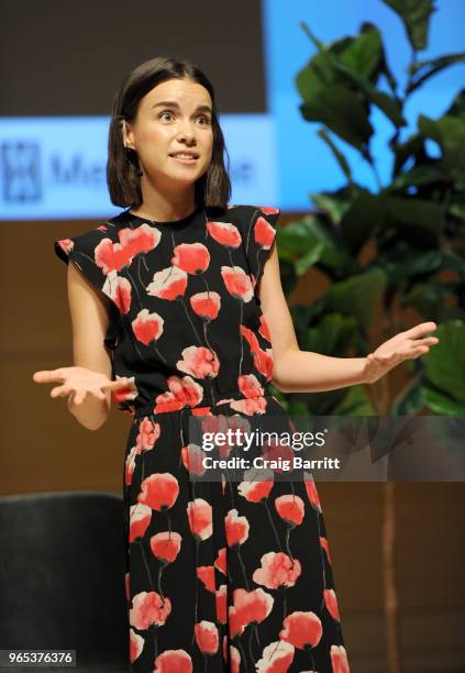 Ingrid Nilsen speaks onstage during the Teen Vogue Summit 2018: #TurnUp - Day 1 at The New School on June 1, 2018 in New York City.