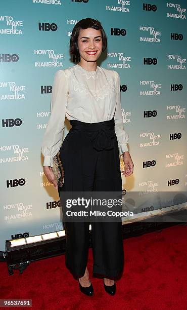 Actress Shannyn Sossamon attends the Cinema Society and HBO screening of "How to Make it in America" at Landmark's Sunshine Cinema on February 9,...