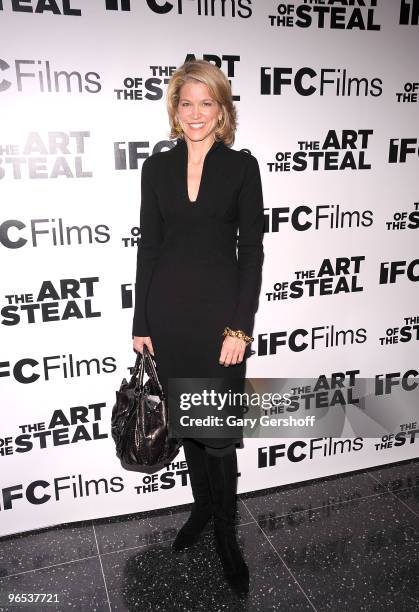 Television personality Paula Zahn attends the "The Art of The Steal" New York premiere at MOMA on February 9, 2010 in New York City.