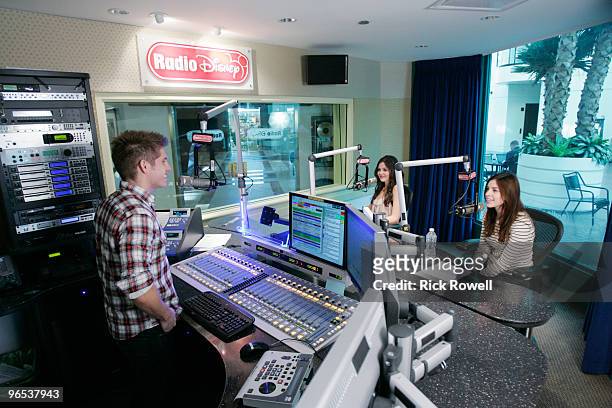 January 11, 2010 - Danielle Campbell and Maggie Castle, stars of the upcoming Disney Channel Original Movie "StarStruck," visited the Radio Disney...