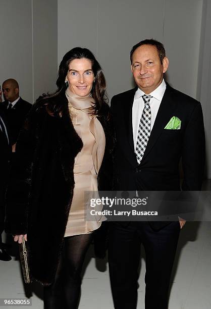 Jennifer Creel and President of MAC Cosmetics John Demsey attend the after party for the Opening of the first Hermes Men's Store on Madison Avenue at...